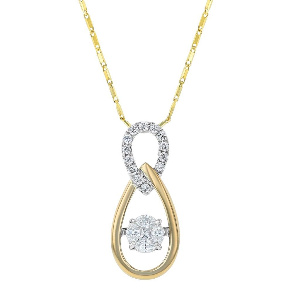 Floating Diamond Pendant ORO1601171 Floating Diamond Pendant ORO1601171