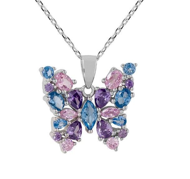 Sterling Butterfly Pendant SR06356855