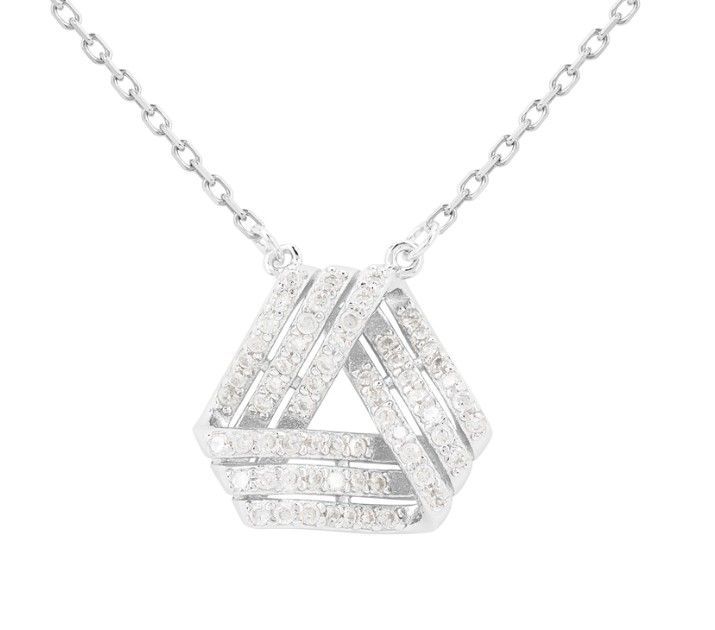 Sterling Triangle Pendant SR06356854
