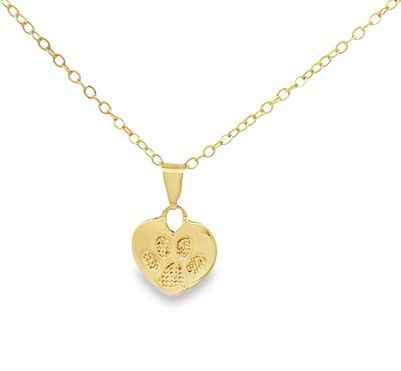 Yellow Paw Print Pendant SR06356861