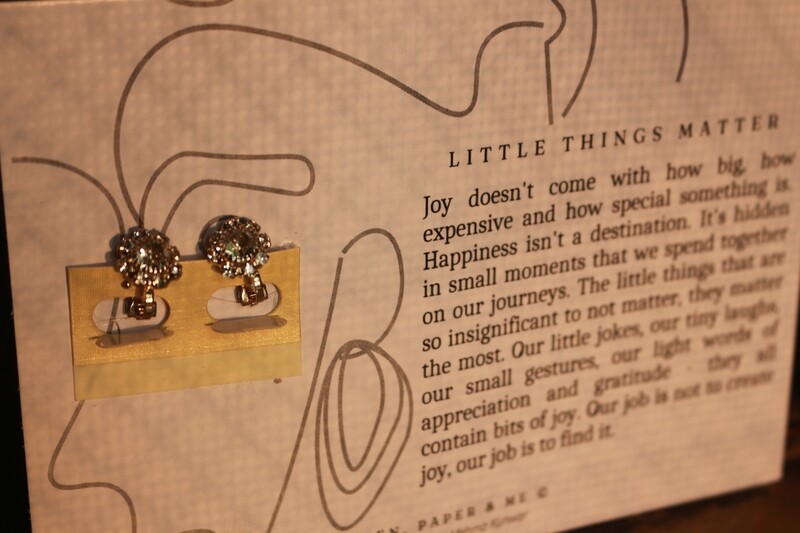 Shining Flower Clip Earrings