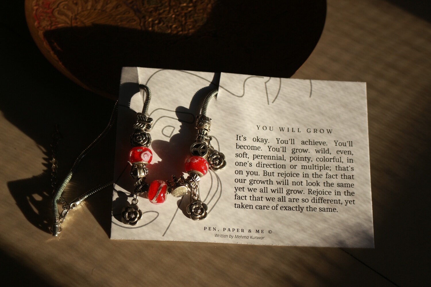 A Pandora Charm Growth Necklace