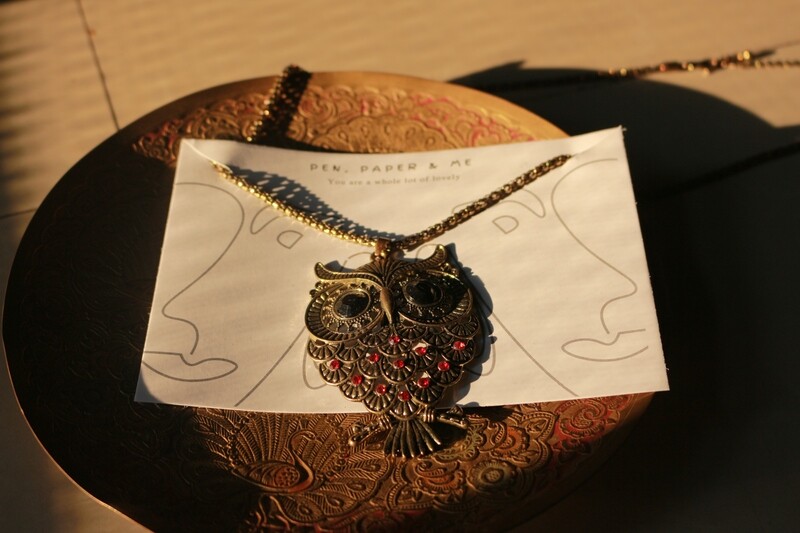 Dark Academic Owl Pendants