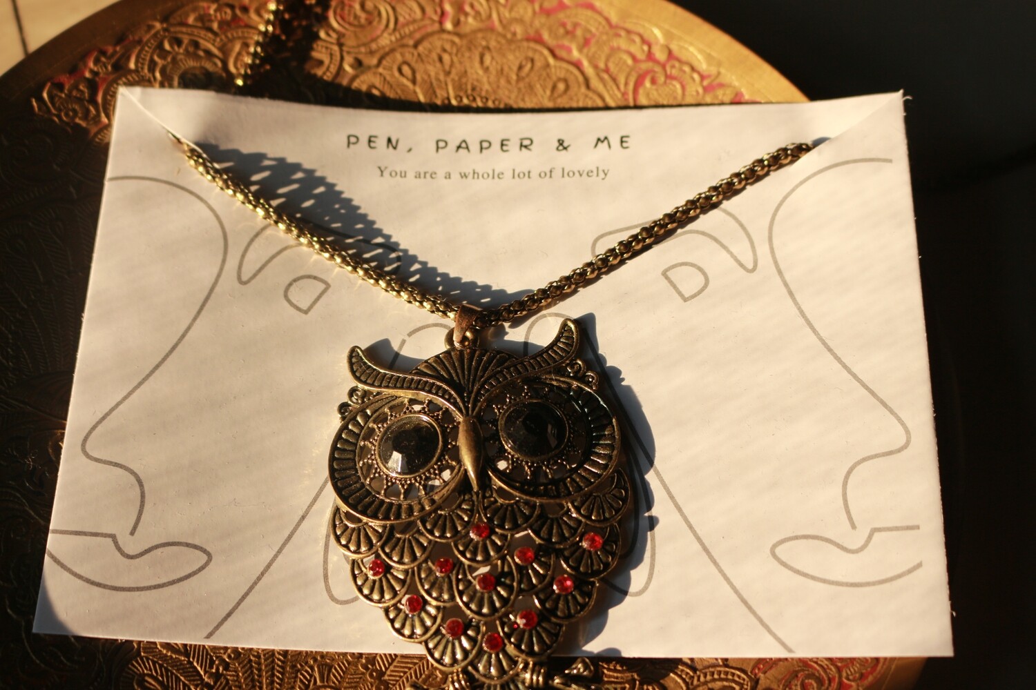 Dark Academic Owl Pendants