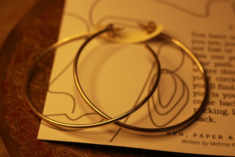 Incomplete Large Hoops Golden