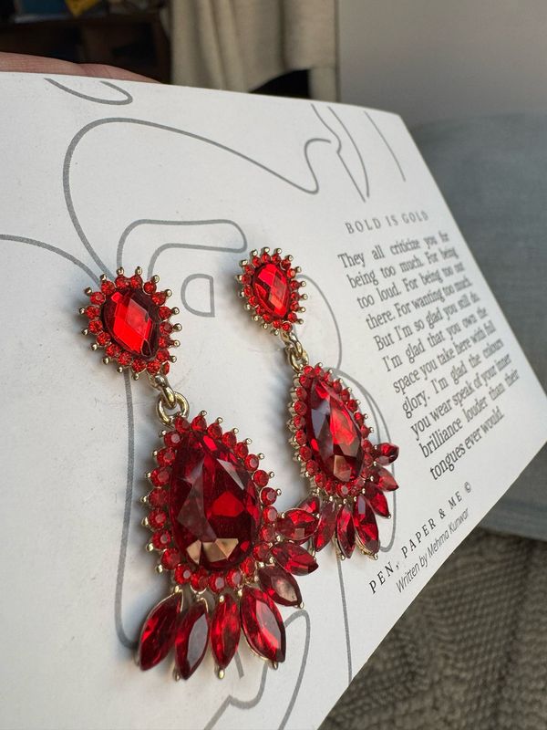 Red Rhinestones