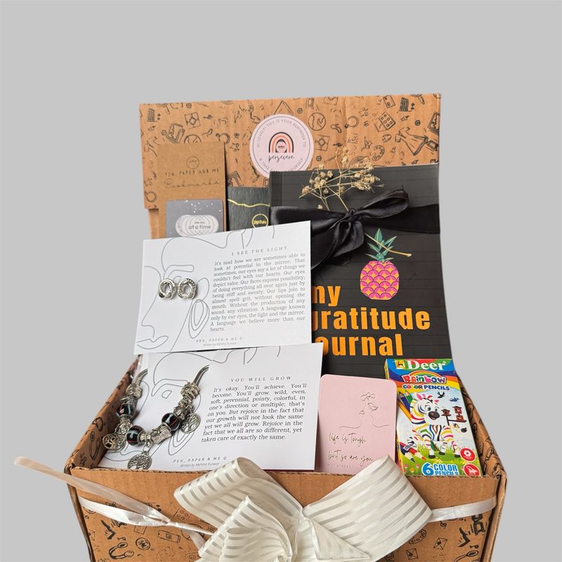 Minimal Silver Self-Care Basic Box