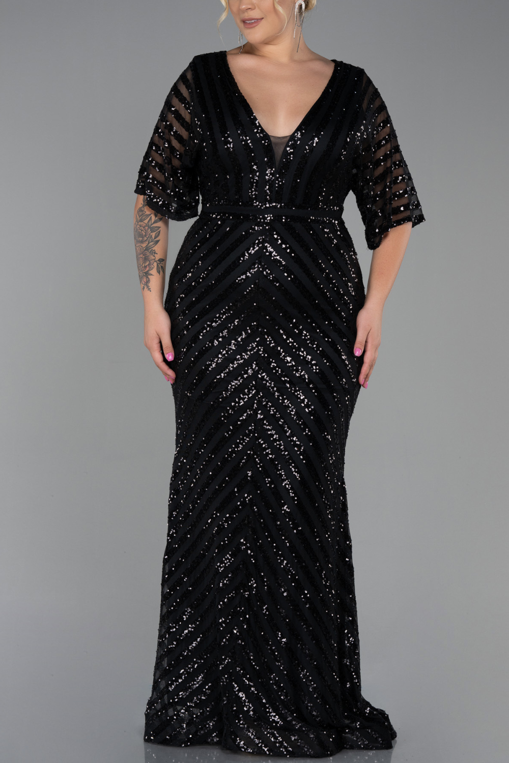 Plus Size Sequin Formal Gowns, Elegant Mother of the Bride Dress - Mermaid Prom Dress for Wedding Guest, Sparkling Wedding Outfit, 12-32, Free Shipping the USA