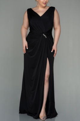 Plus Size Formal Gown |  Elegant Maxi Dress for Mother of the Bride &amp; Wedding Guest | Evening Dress with Rhinestone Accessory | 10-24 US