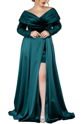 Plus Size Formal Gown, Black Velvet Evening Dress for Mother of the Bride &amp; Wedding Guest, Prom Dresses, 14-26 US