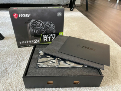 NON-LHR MSI GeForce RTX 3060 Ti Ventus 2X 8GB GDDR6 - Ready to ship!