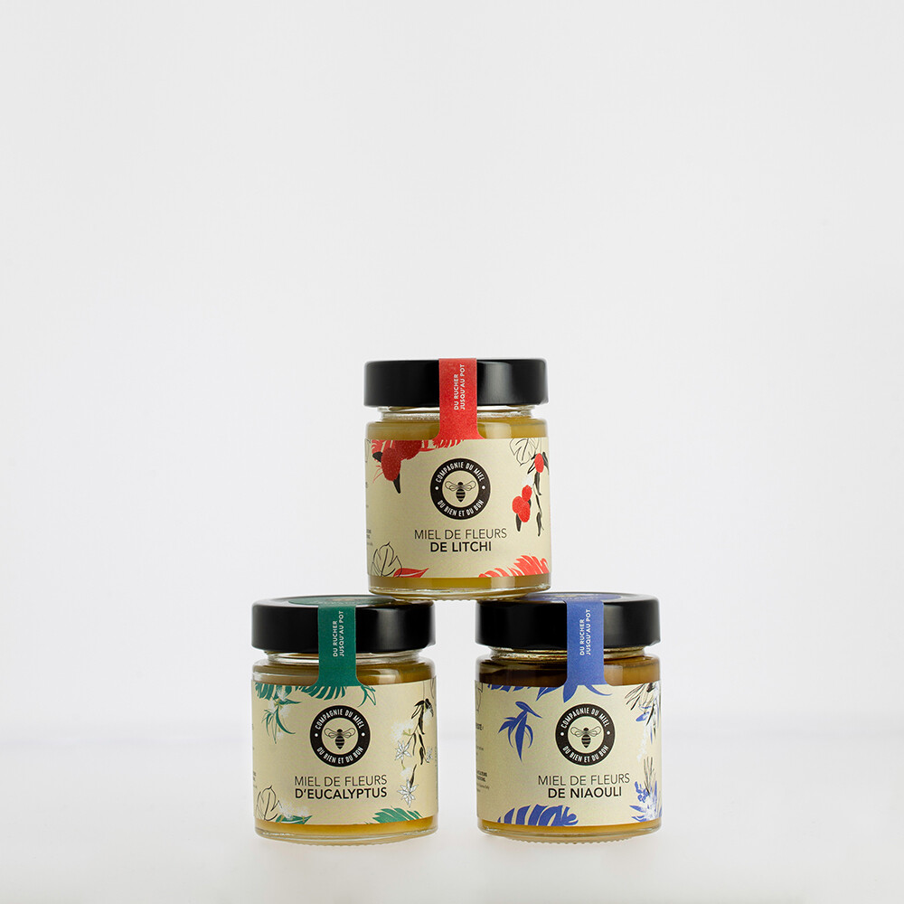 Coffret 3 miels de Madagascar