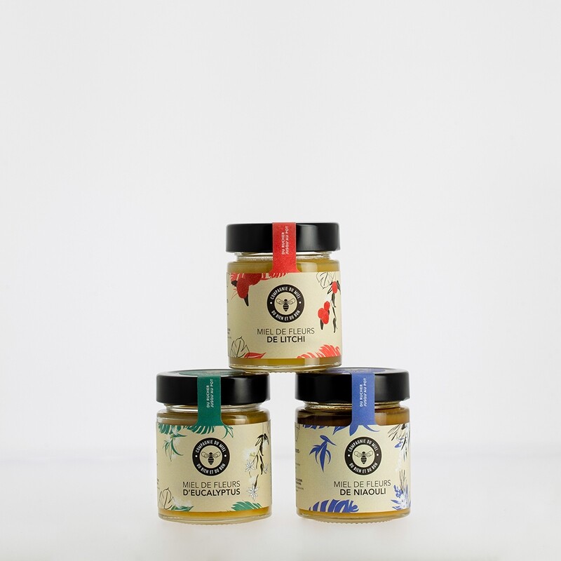 Coffret 3 miels de Madagascar
