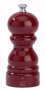 Moulin à poivre Paris 12 cm Peugeot en bois rouge laqué avec système uSelect