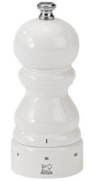 Moulin à sel Paris 12 cm Peugeot en bois blanc laqué avec système uSelect