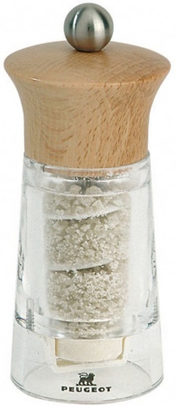 Moulin à fleur de sel Guérande 12 cm Peugeot en bois clair