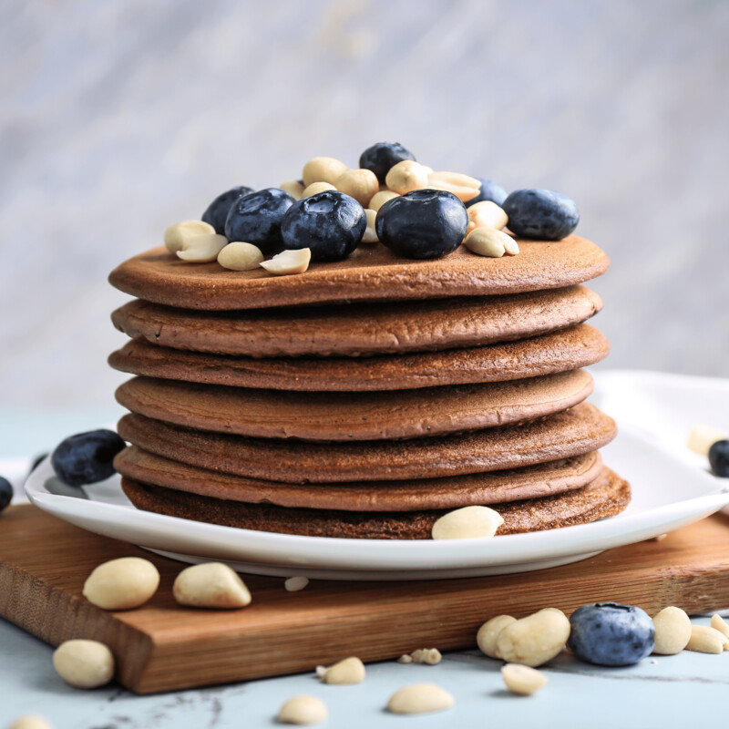SAMPLE. Сhocolate pancakes with cranberries