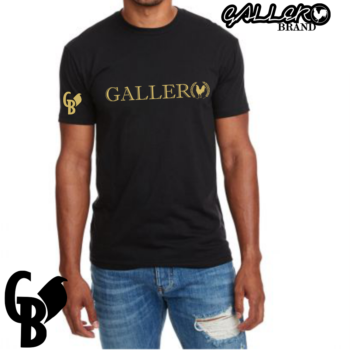 GALLERO T-SHIRT  DORADO