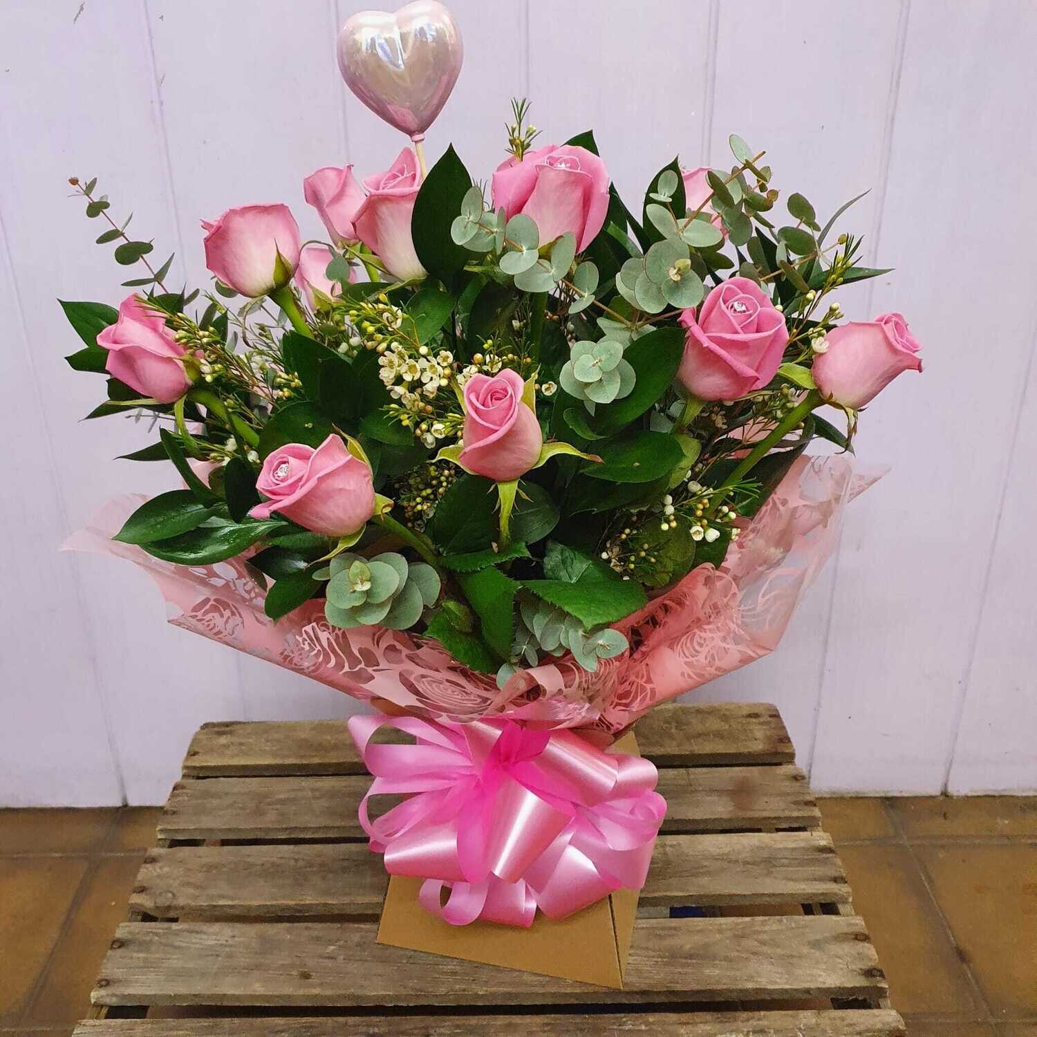 Dozen Rose Vase *REQUIRES 3 DAYS NOTICE*