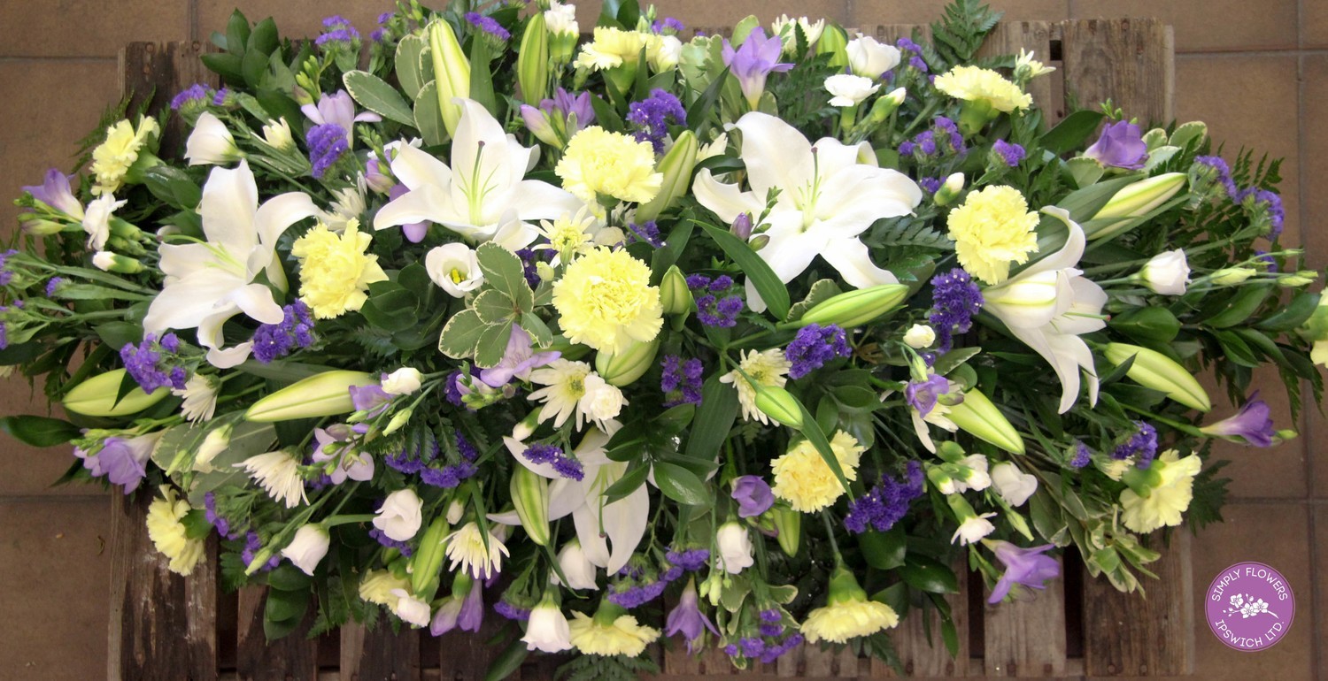 Yellow Purple and White