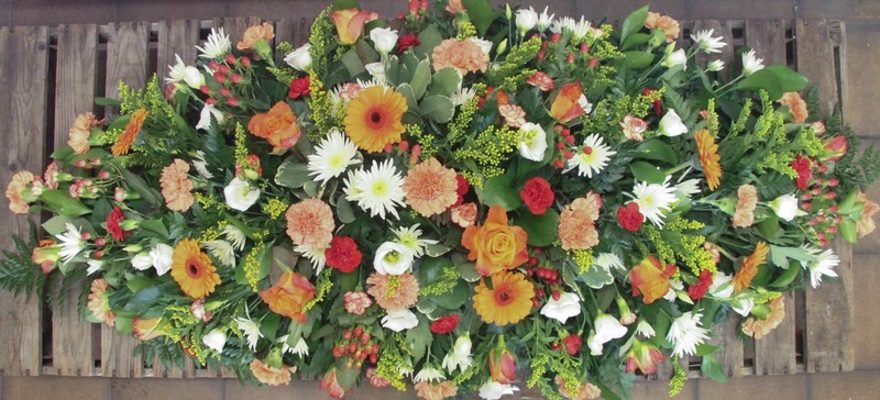 Orange Yellow and White