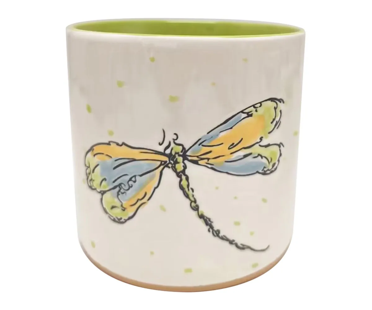 Garden Dragonfly with Green Inside 5&quot; Planter