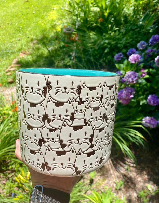 Cat Face 6.5&quot; Planter