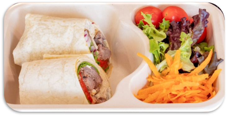 Balsamic Steak and Bleu Cheese Wrap