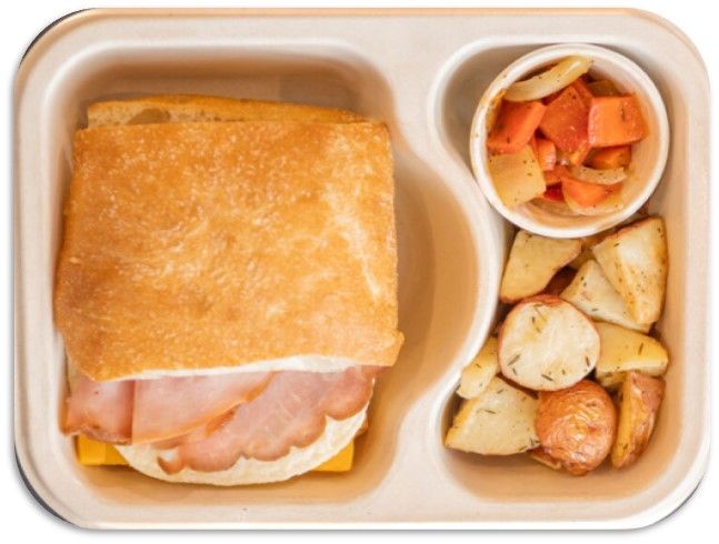 Ham, Egg & Cheese Ciabatta Breakfast Combo