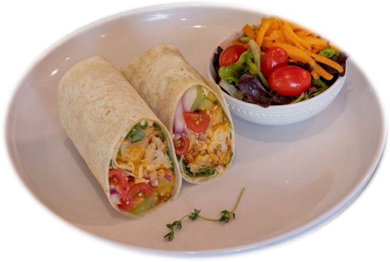 Buffalo "Chicken" Cauliflower Wrap