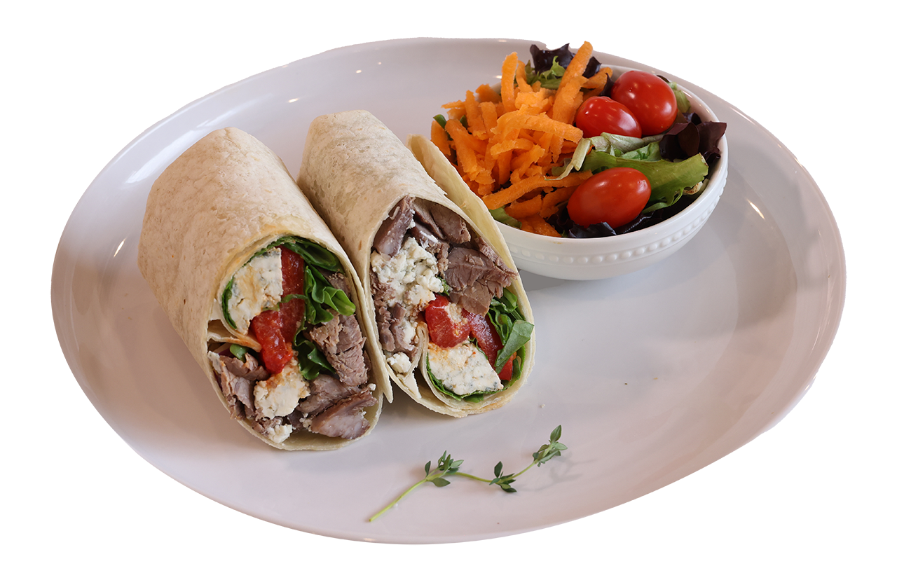 Balsamic Steak and Bleu Cheese Wrap