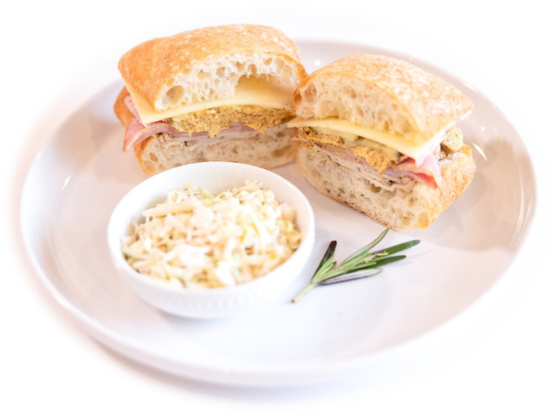 Cuban Sandwich (Roast Pork( w/ Slaw Side Salad