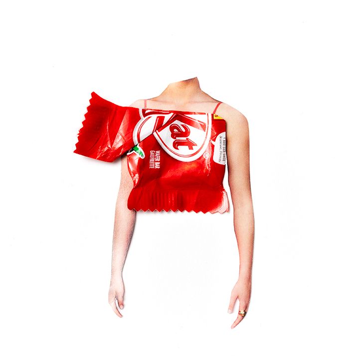 Kit Kat strapless top