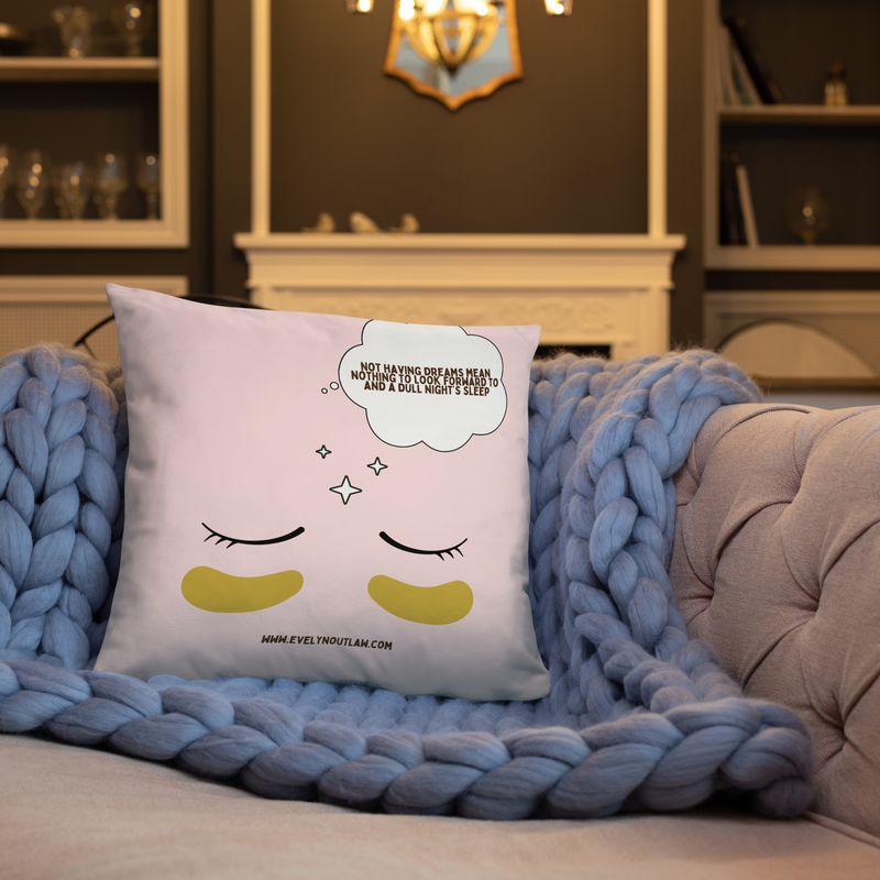 &quot;When Ericka Woke Up&quot; Dreamer’s Throw Pillow – Cozy &amp; Inspirational