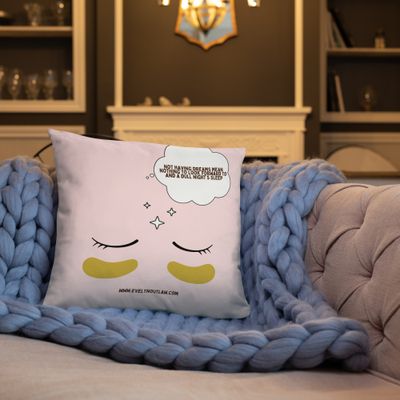 &quot;When Ericka Woke Up&quot; Dreamer’s Throw Pillow – Cozy &amp; Inspirational