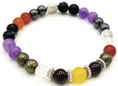 BRACELET CHEMIN DE VIE FAIT MAIN PERLES NATURELLES
