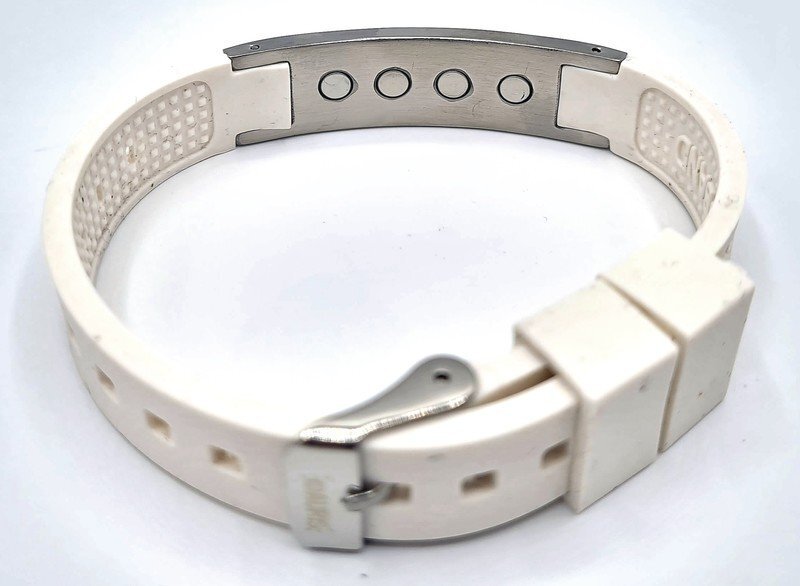 BRACELET MAGNETIQUE SILICONE ET STRASS TAILLE UNIQUE