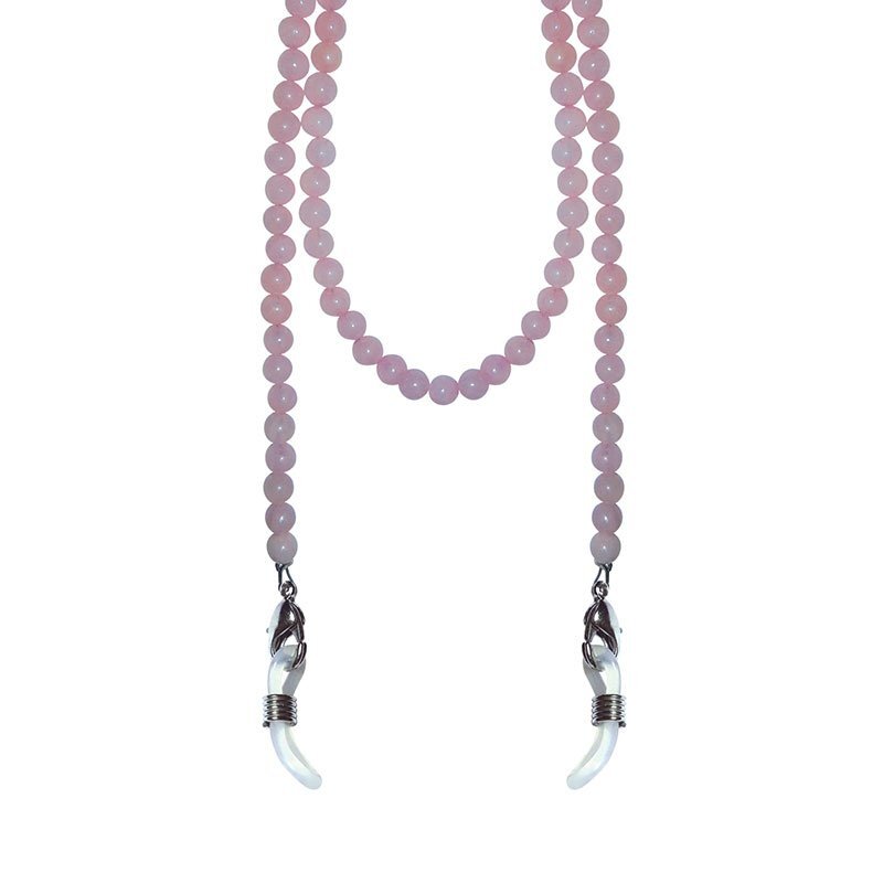 CORDON POUR MAINTENIR MASQUE ET LUNETTES QUARTZ ROSE