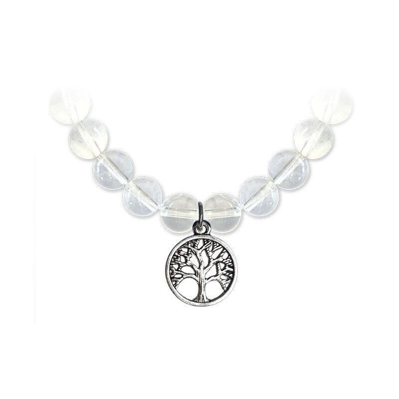 BRACELET CRISTAL DE ROCHE AVEC ARBRE DE VIE