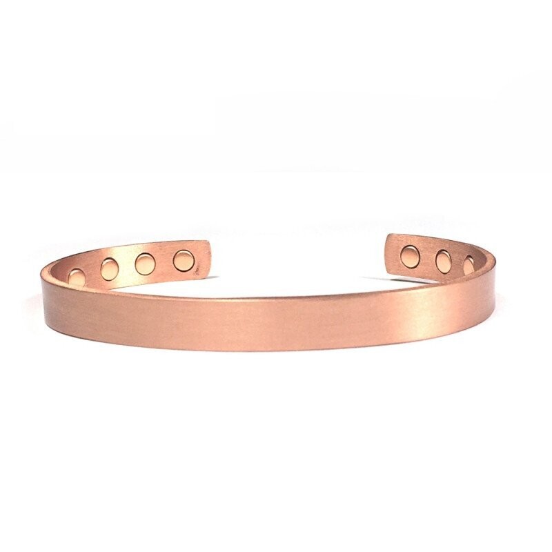 BRACELET CUIVRE MAGNETIQUE LISSE"AURIS  CUIVRE PUR 
ET 8  PUISSANTS AIMANTS  d'acupuncture