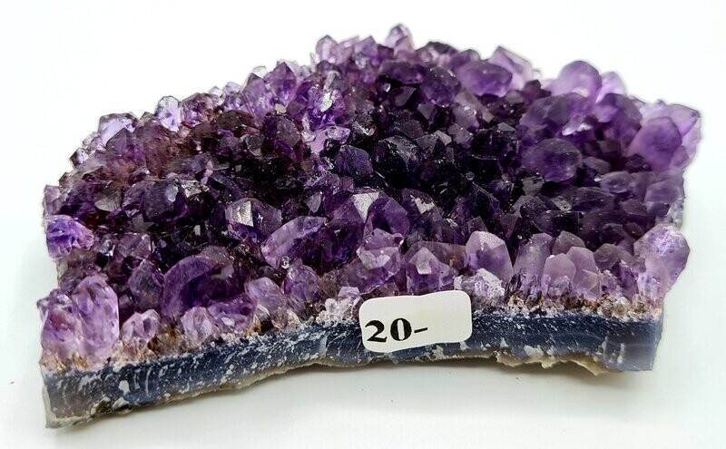 MAGNIFIQUE DRUSE AMETHYSTE D'URUGUAY  PETITE GEODE PLATE