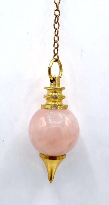 PENDULE QUARTZ ROSE EN PIERRE NATURELLE