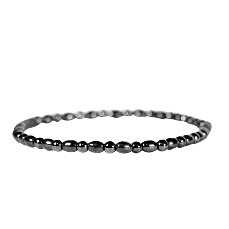 BRACELET DE CHEVILLE MAGNETIQUE HEMATITE NOIRE