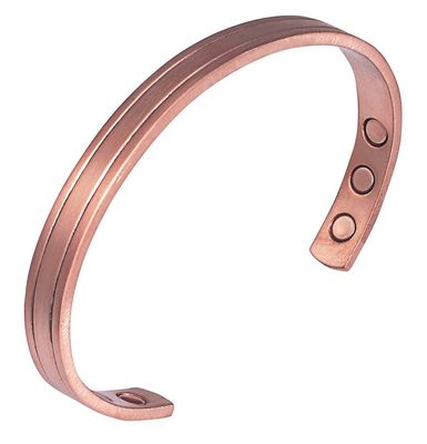 BRACELET JONC CUIVRE MAAT BROSSE MAGNETIQUE BRACELET JONC CUIVRE MAAT BROSSE MAGNETIQUE