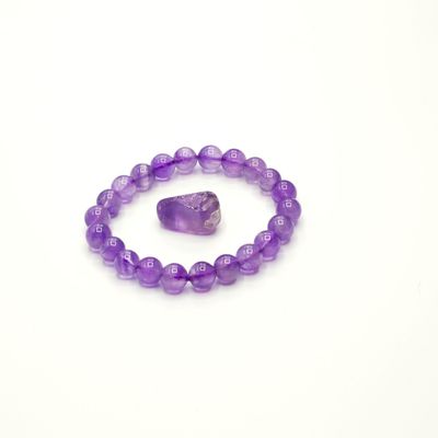 BRACELET AMETYSTE ET SA PIERRE OFFERTE
