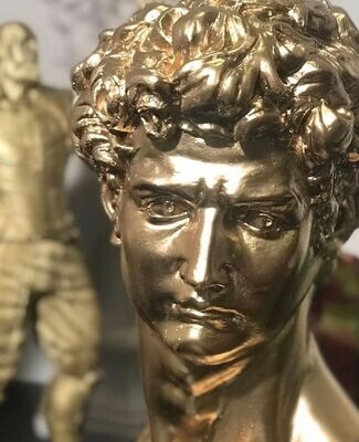 Large David Sculpture Statue, David Bust Statue, Roman Sculpture, Greek Bust Statue