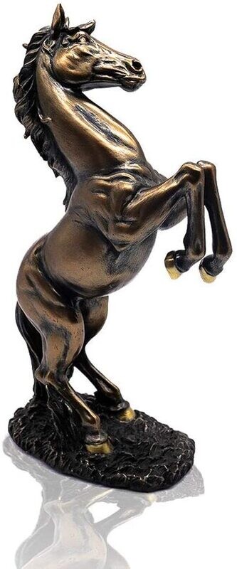 Standing Horse Resin Sculpture for Home Ornament Sculpture Decor,  Rearing Horse Art Figurine