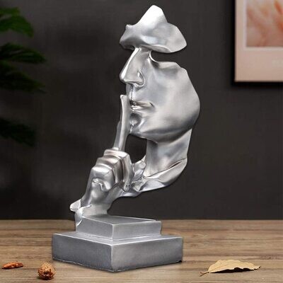 Abstract Sculpture, Art Figurines, Silent Men Statues Sculptures for Entrance Home Office, Resin