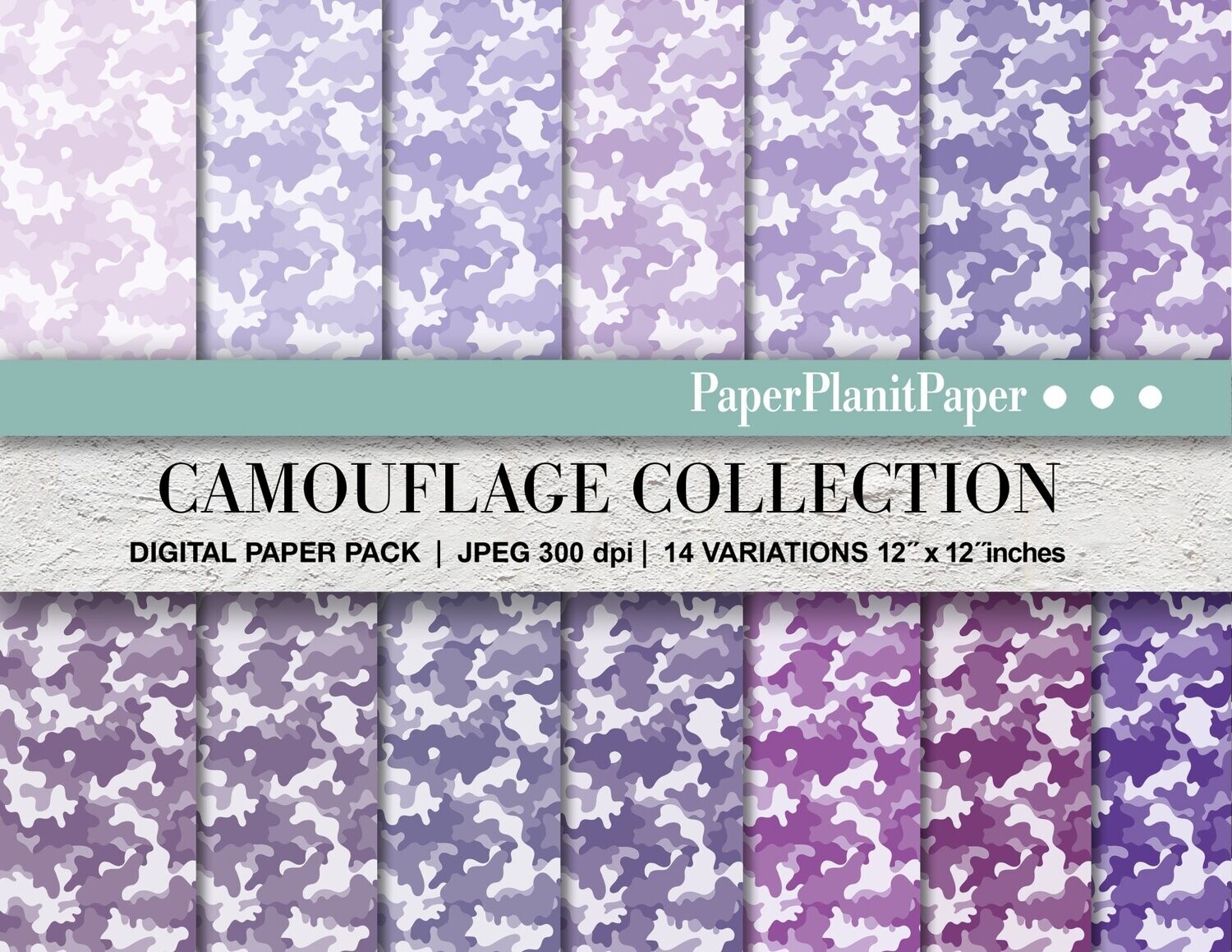 Purple Camouflage Paper