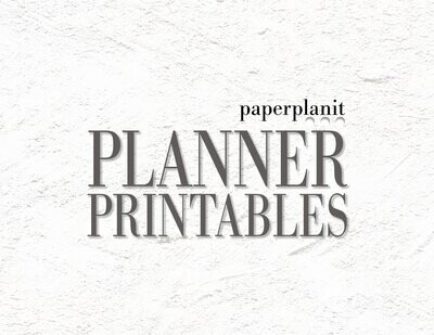planner printables